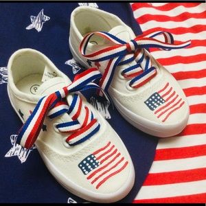 4th OF JULY CANVAS TENNIS SHOES